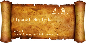 Lipcsei Melinda névjegykártya